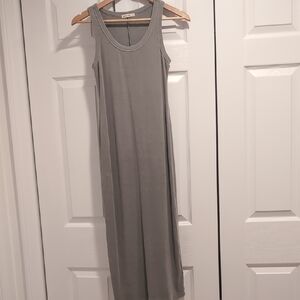 Marine Layer Soft Grey Sleeveless Maxi Dress